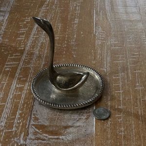 Sterling Silver Swan Ring Holder